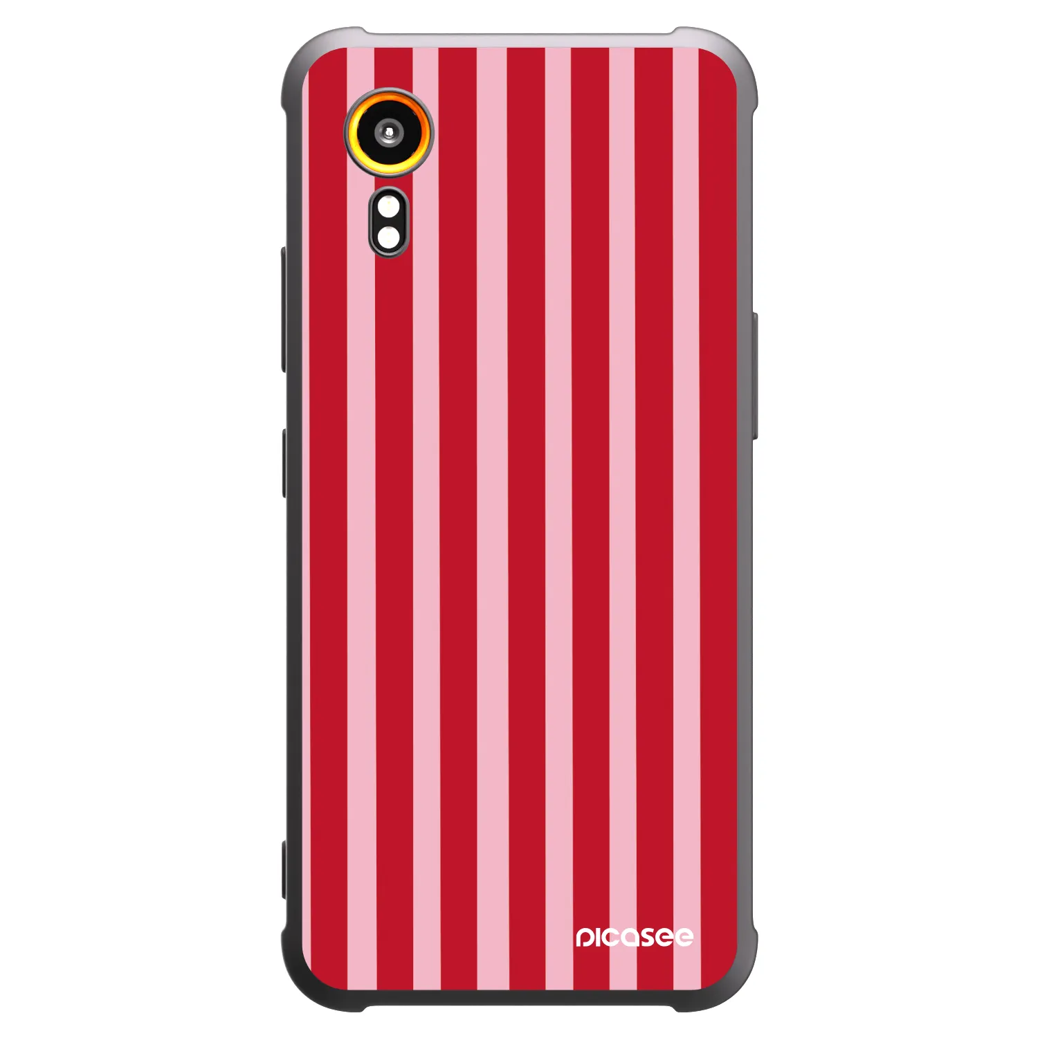 Picasee silikonski črni ovitek za Samsung Galaxy Xcover 7 - Lines red