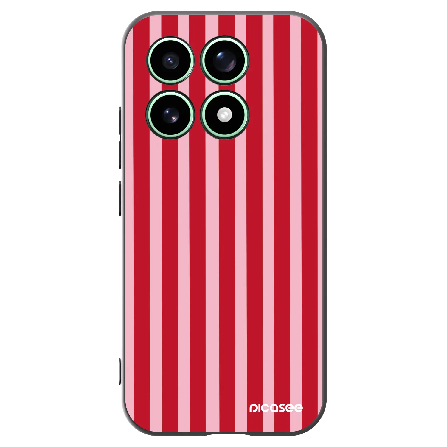Picasee silikonski črni ovitek za Xiaomi 17 - Lines red