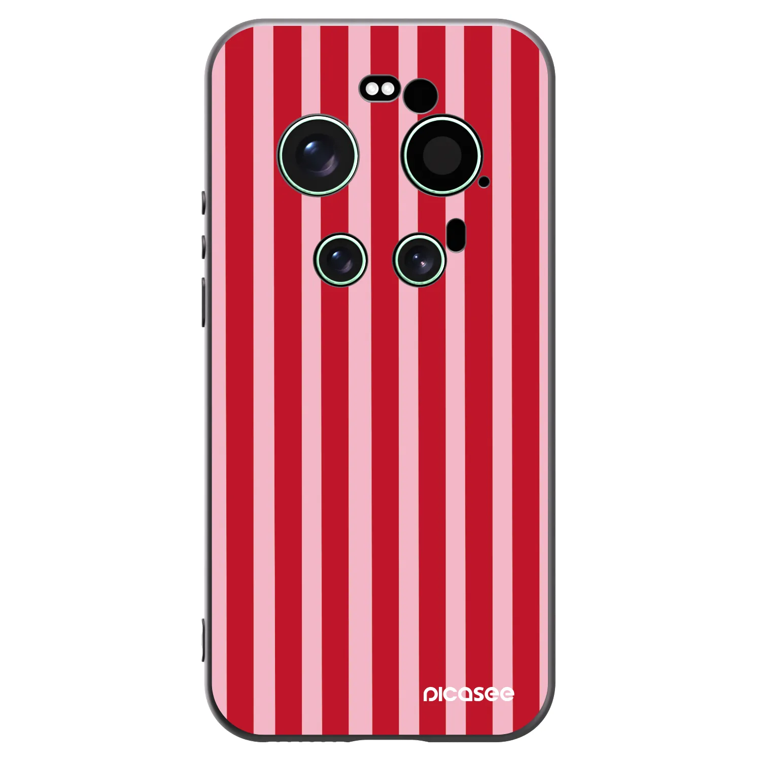 Picasee silikonski črni ovitek za Xiaomi 17 Ultra - Lines red