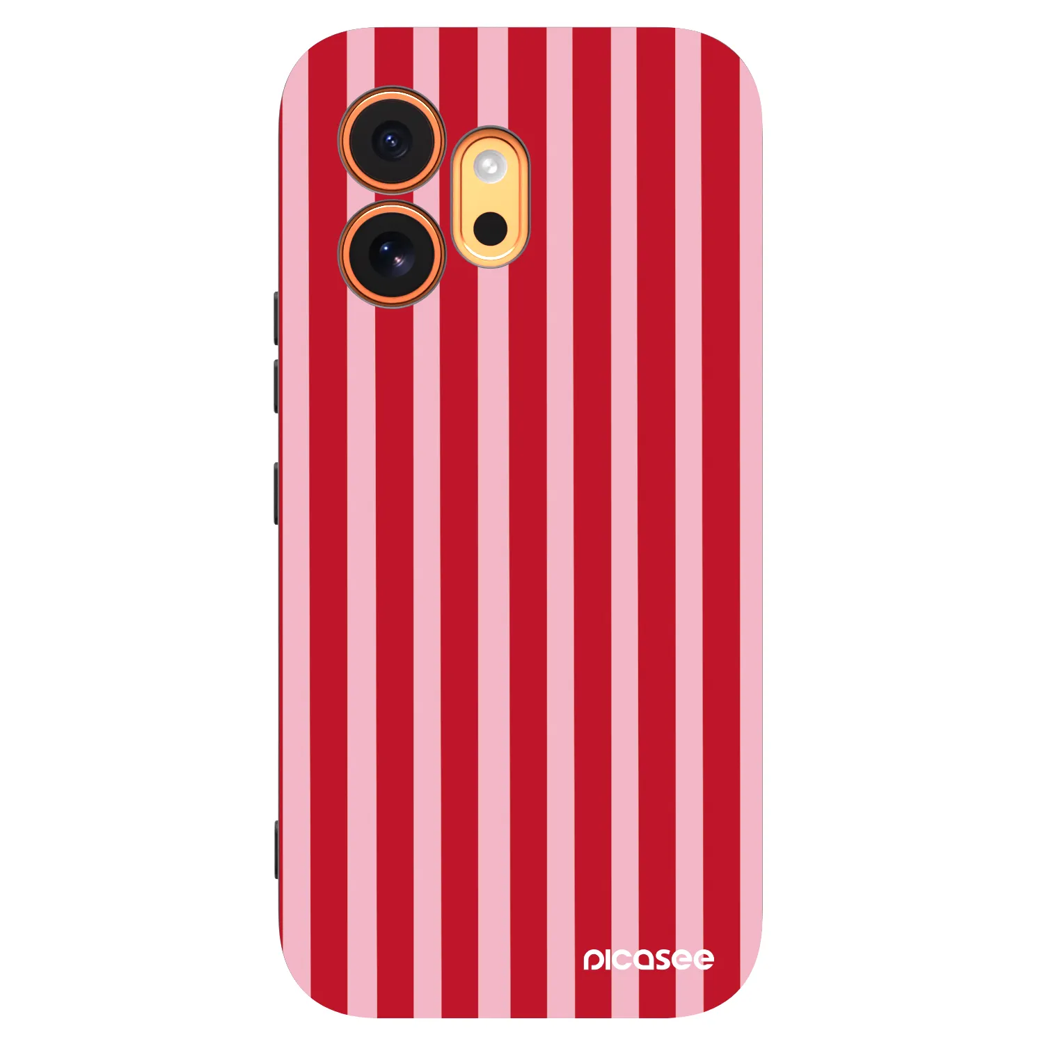 Picasee silikonski črni ovitek za Honor 600 - Lines red