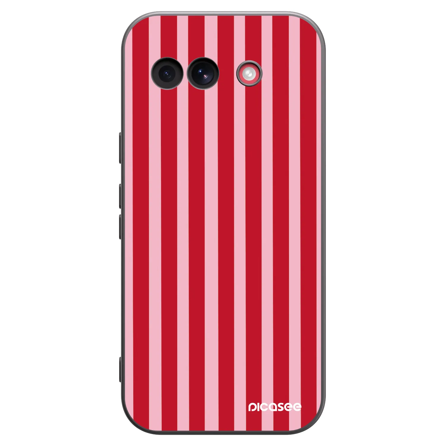 Picasee silikonski črni ovitek za Google Pixel 10a - Lines red