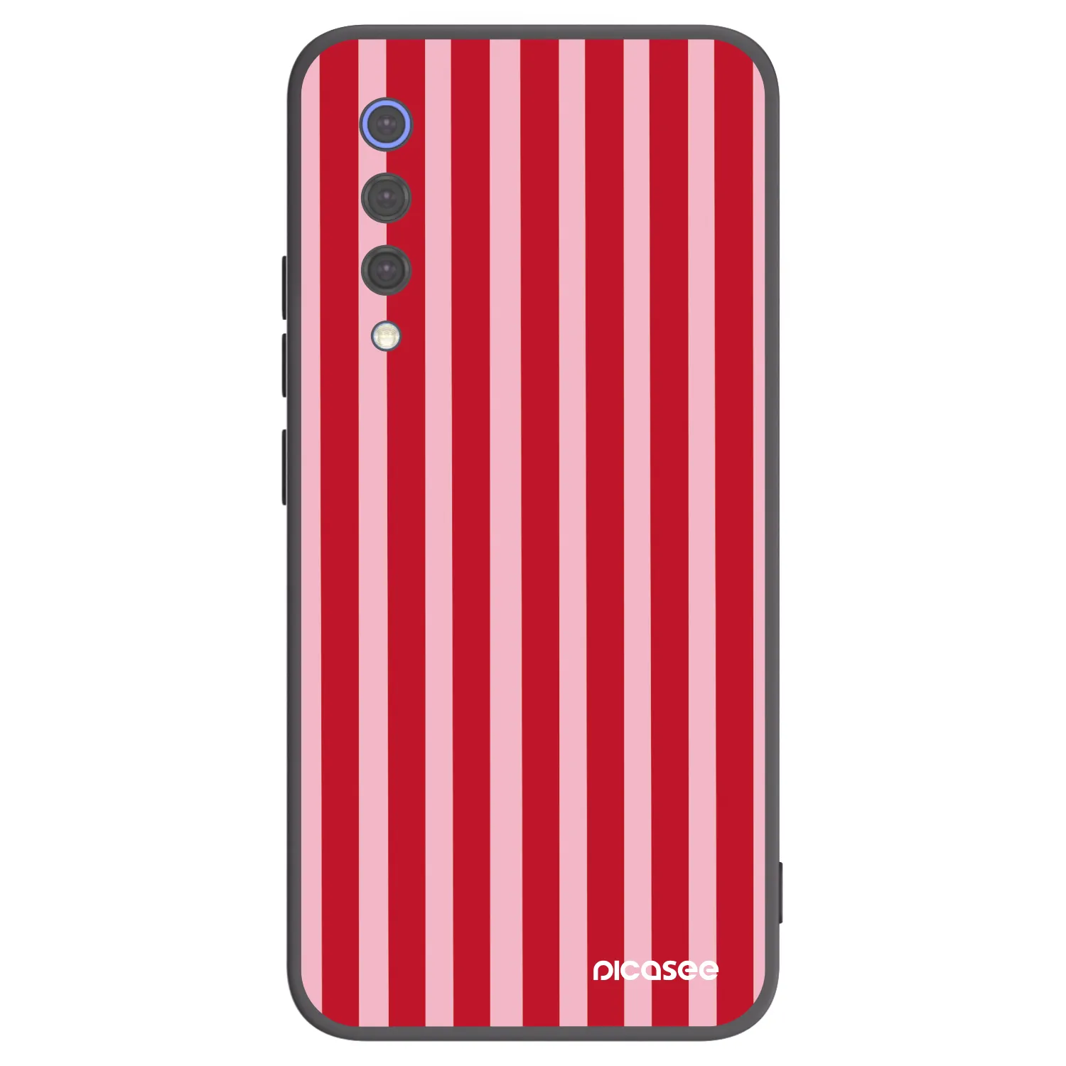 Picasee silikonski črni ovitek za Xiaomi Mi 9 SE - Lines red