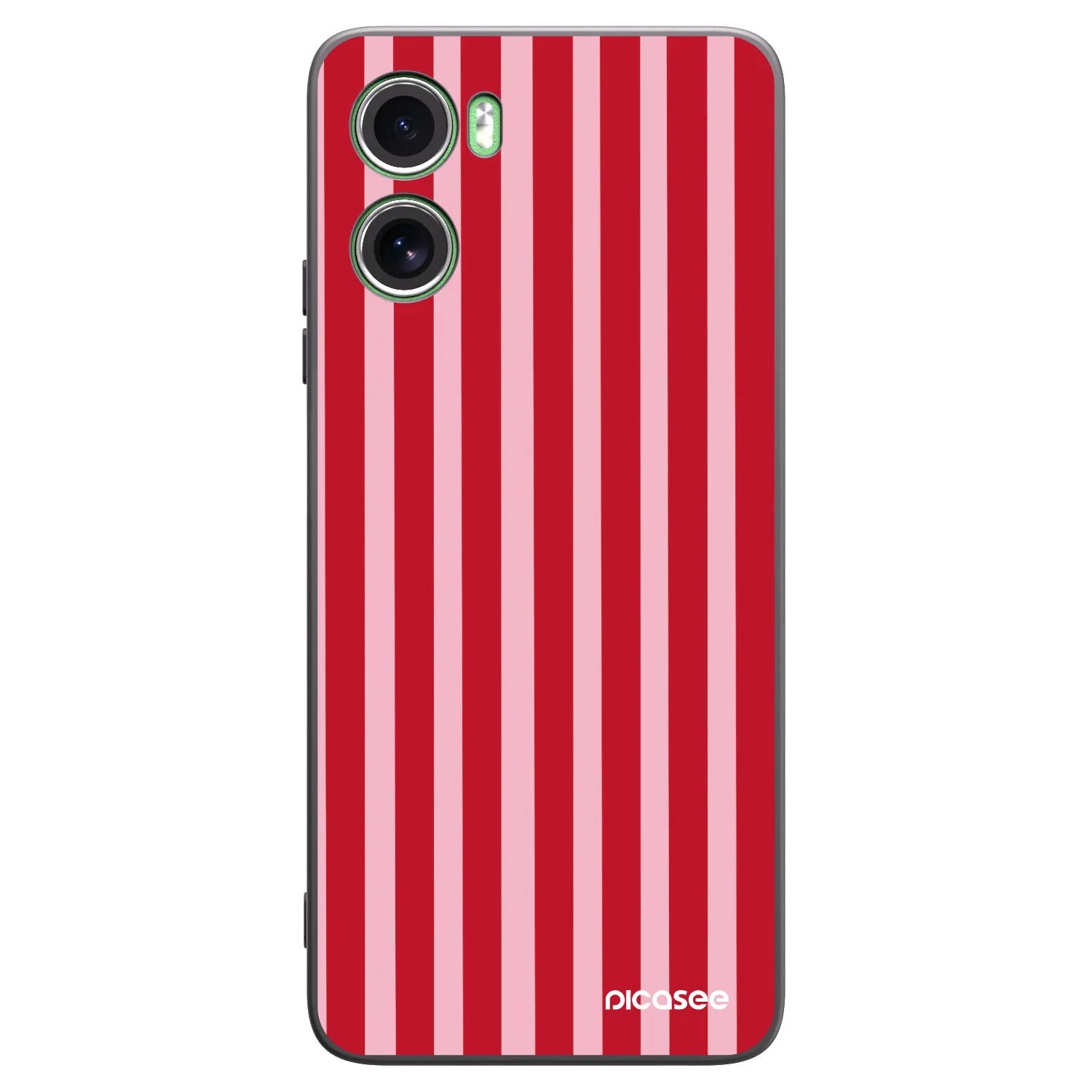 Picasee silikonski črni ovitek za Motorola Moto G06 - Lines red