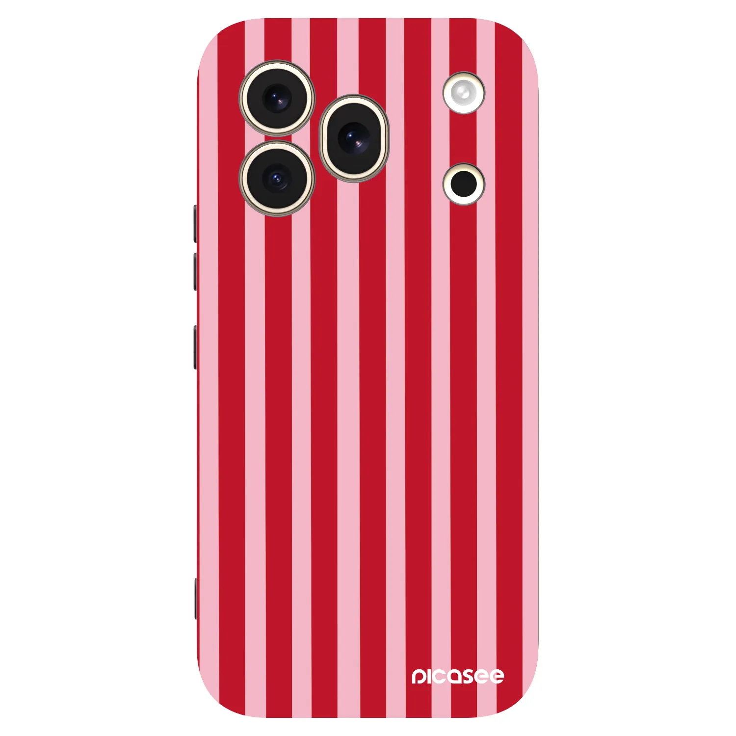Picasee silikonski črni ovitek za Honor 600 Pro - Lines red