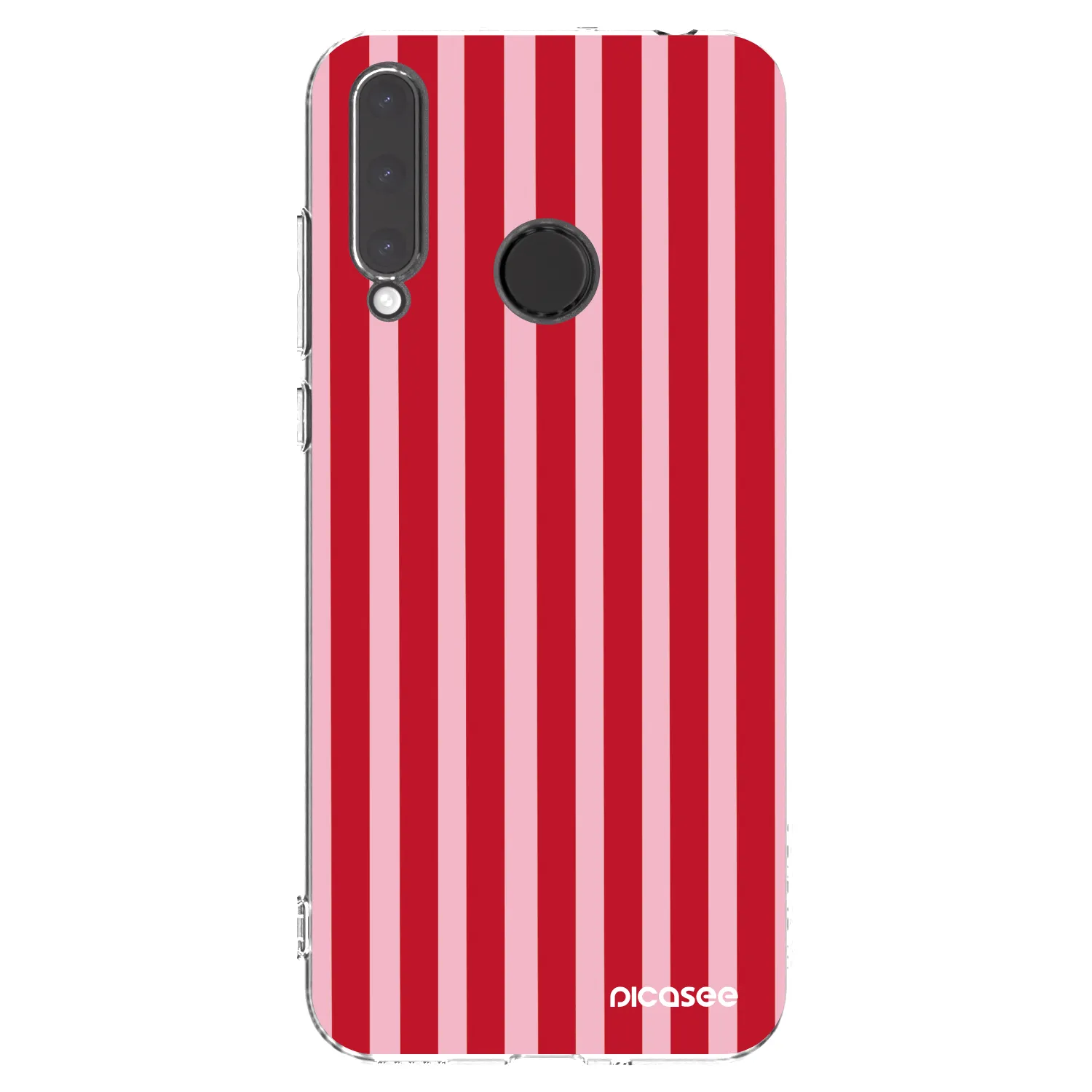 Picasee silikonski prozorni ovitek za Honor 20 Lite - Lines red