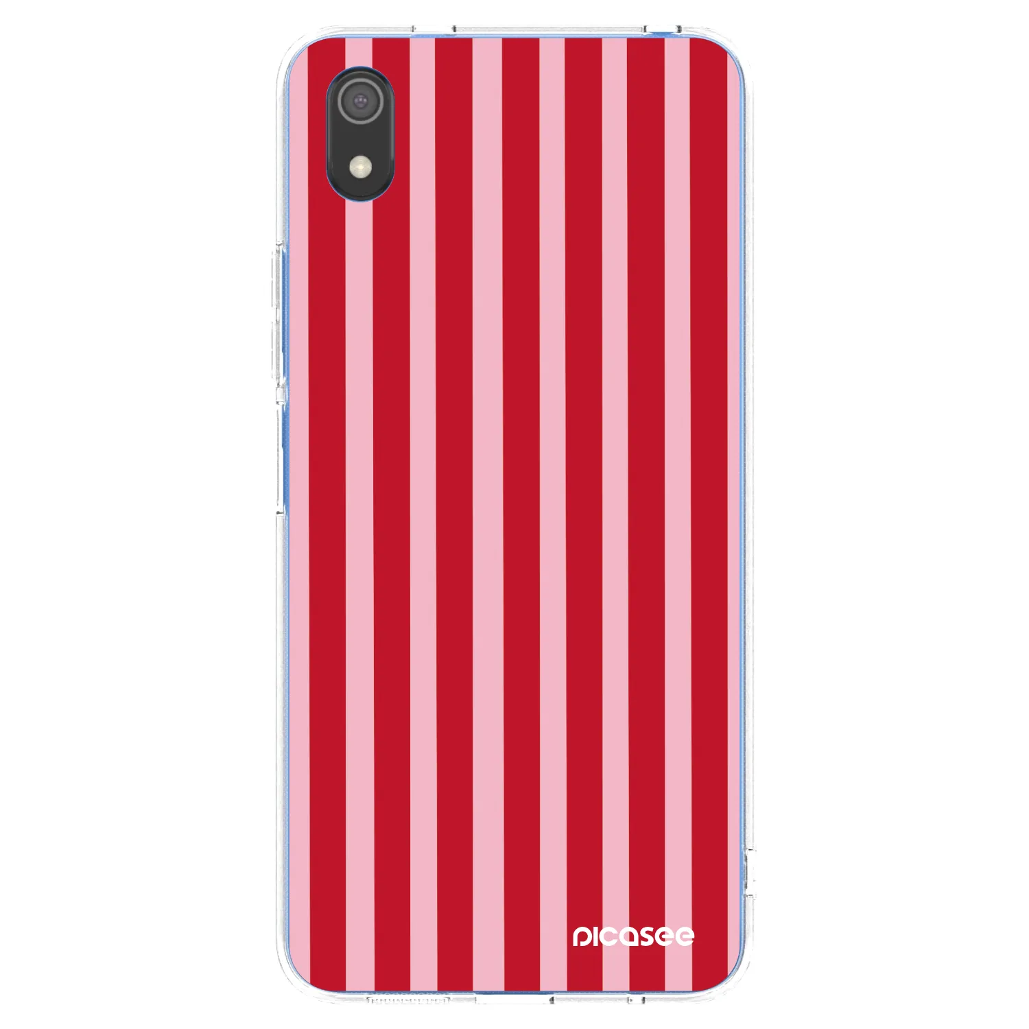 Picasee silikonski prozorni ovitek za Xiaomi Redmi 7A - Lines red
