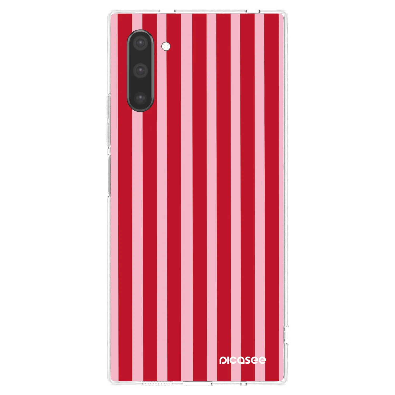 Picasee silikonski prozorni ovitek za Samsung Galaxy Note 10 N970F - Lines red