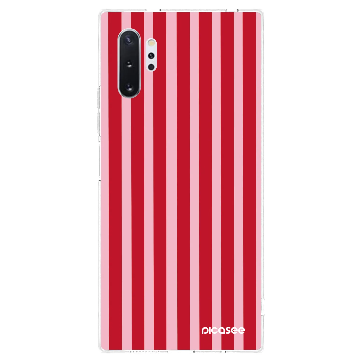 Picasee silikonski prozorni ovitek za Samsung Galaxy Note 10+ N975F - Lines red
