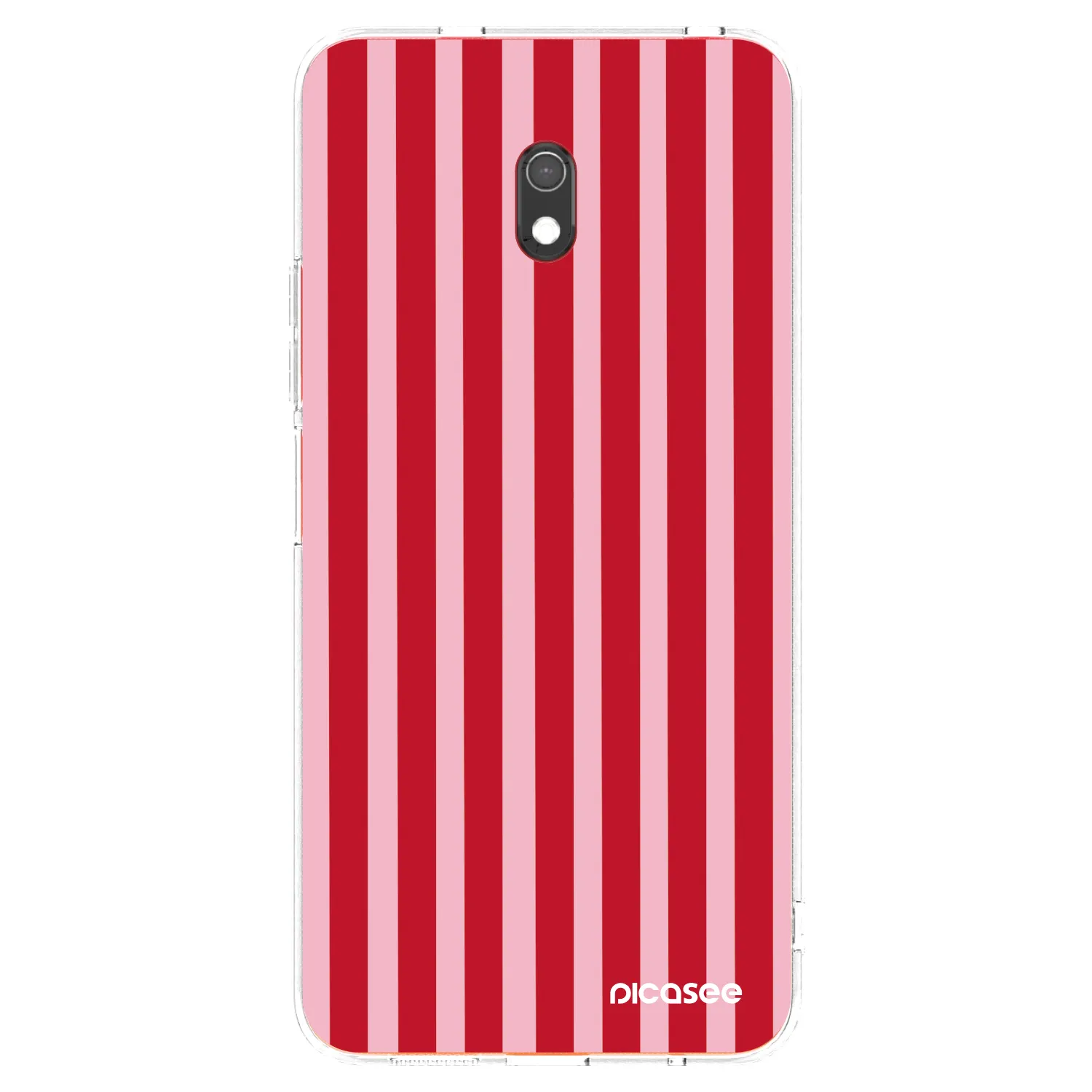 Picasee silikonski prozorni ovitek za Xiaomi Redmi 8A - Lines red
