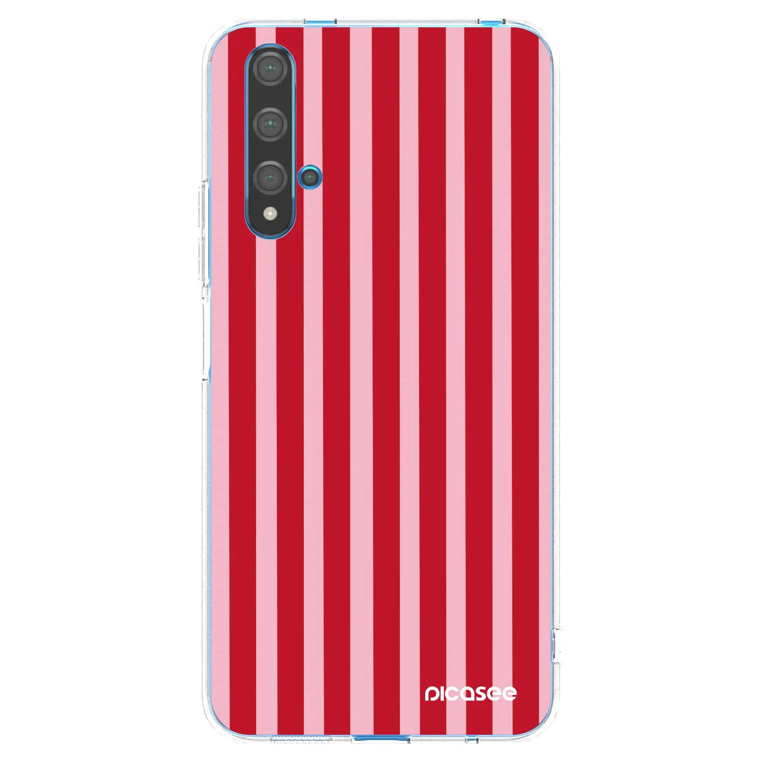 Picasee silikonski prozorni ovitek za Huawei Nova 5T - Lines red