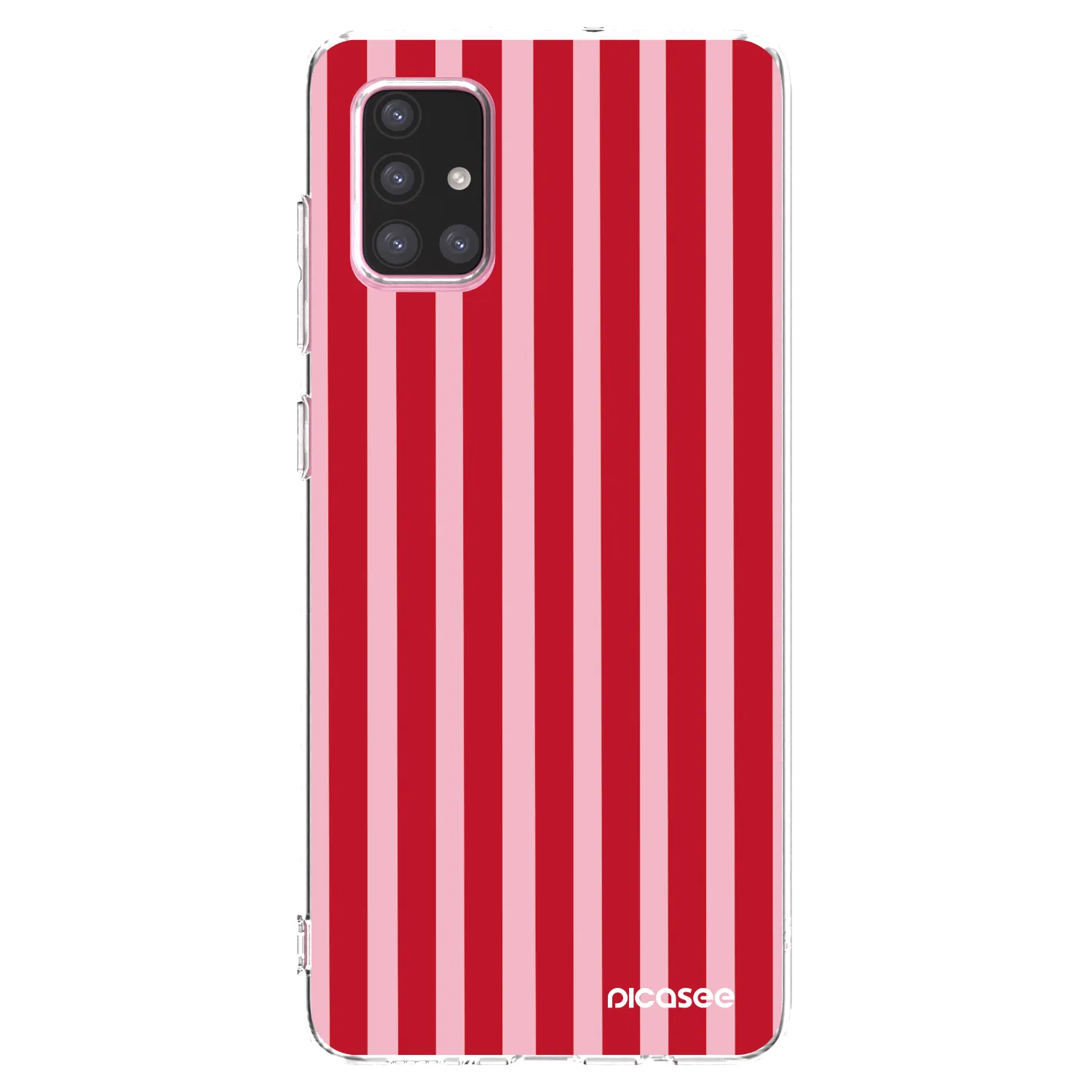 Picasee silikonski prozorni ovitek za Samsung Galaxy A71 A715F - Lines red