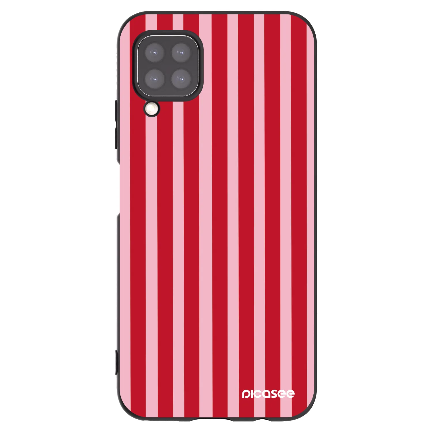Picasee silikonski črni ovitek za Huawei P40 Lite - Lines red
