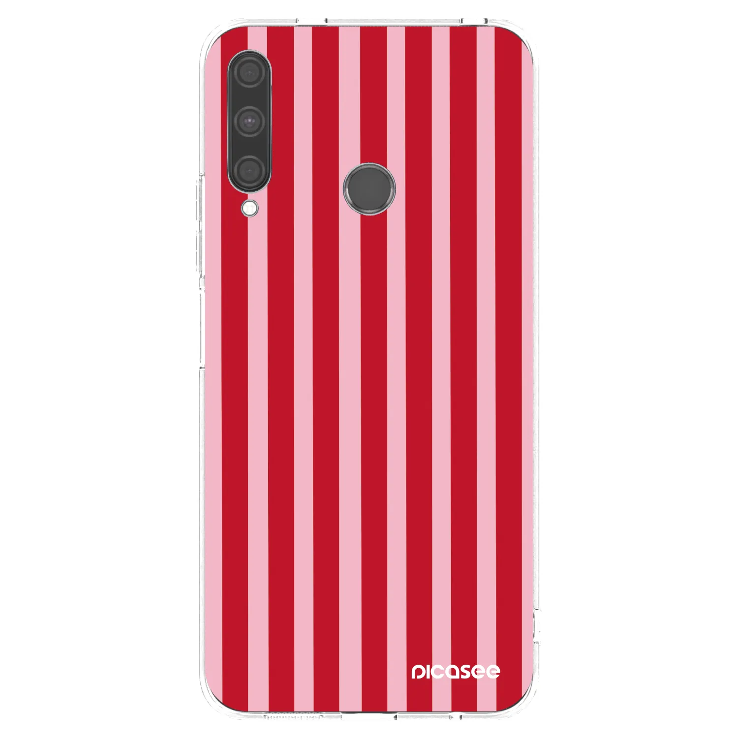 Picasee silikonski prozorni ovitek za Huawei P40 Lite E - Lines red