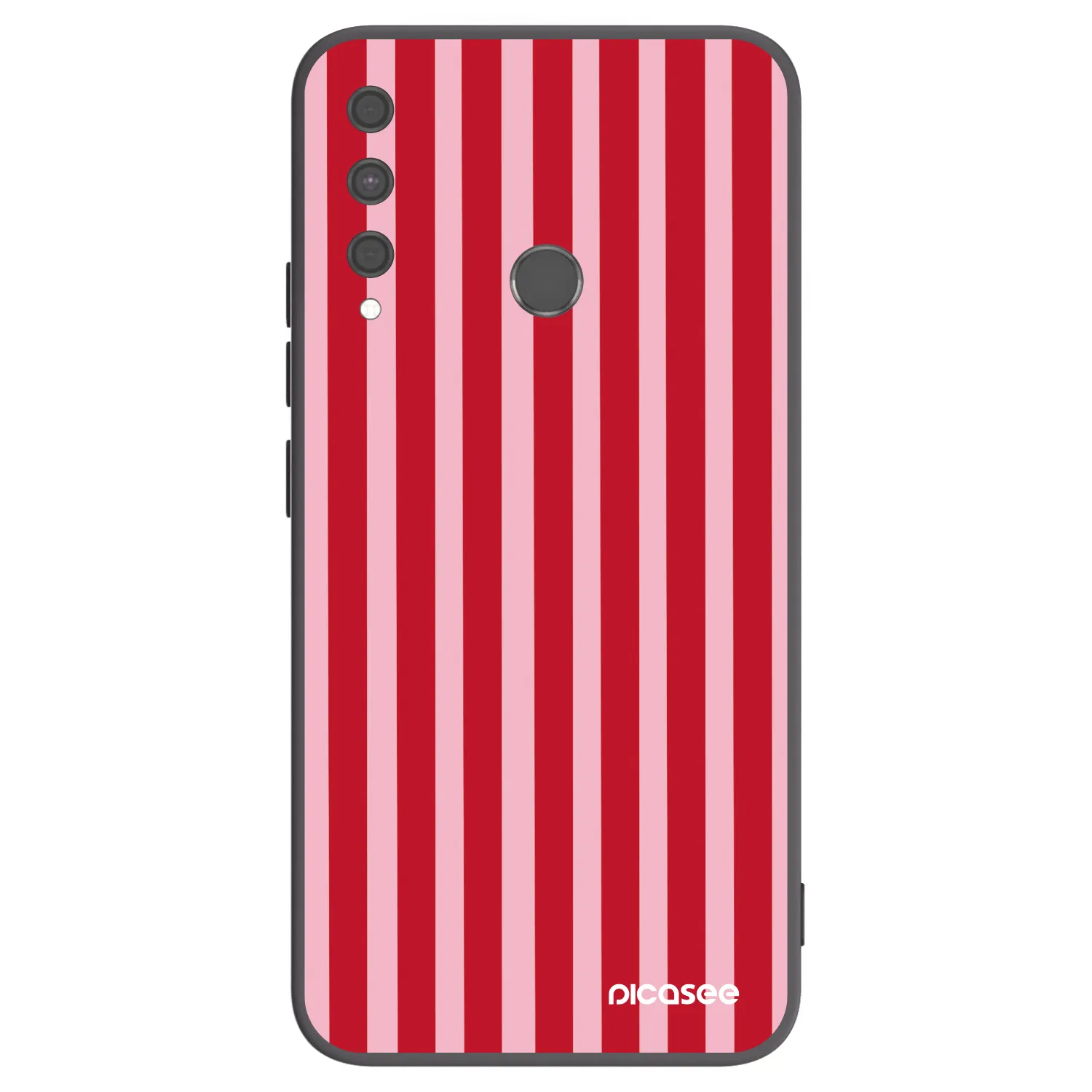 Picasee silikonski črni ovitek za Huawei P40 Lite E - Lines red