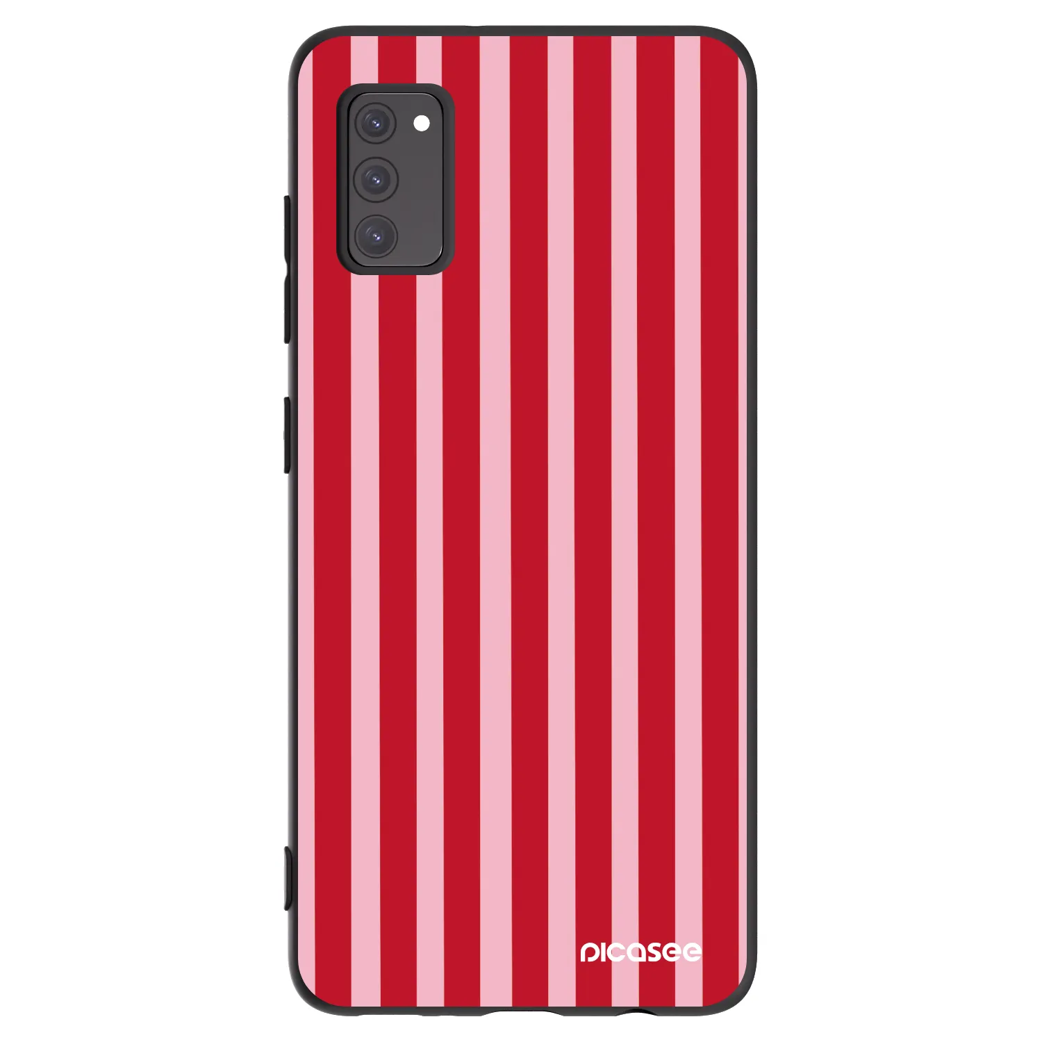 Picasee silikonski črni ovitek za Samsung Galaxy A41 A415F - Lines red