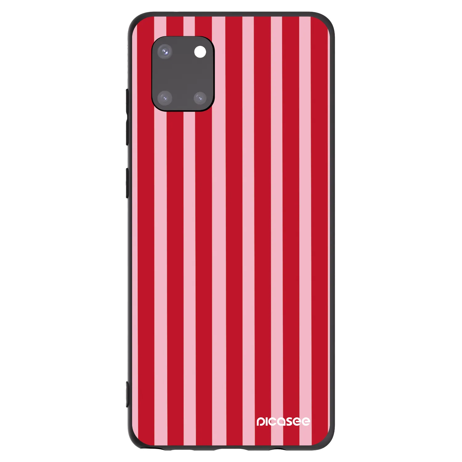 Picasee silikonski črni ovitek za Samsung Galaxy Note 10 Lite N770F - Lines red