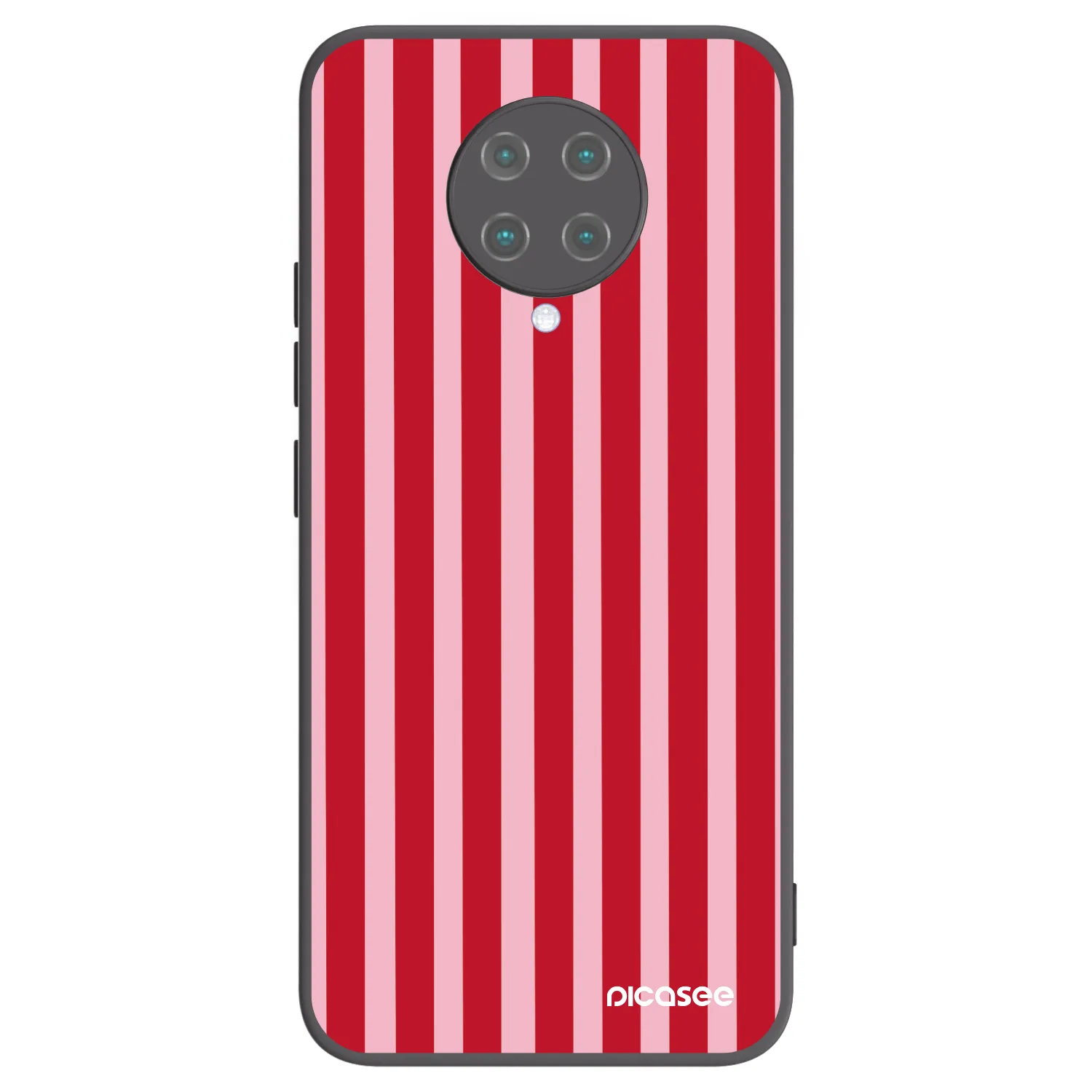 Picasee silikonski črni ovitek za Xiaomi Poco F2 Pro - Lines red