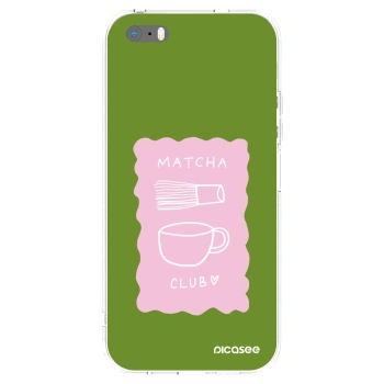 Picasee silikonski prozorni ovitek za Apple iPhone 5/5S/SE - Matcha club