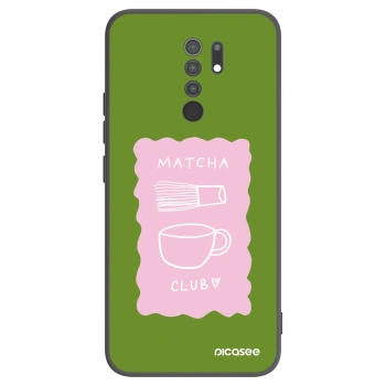 Picasee silikonski črni ovitek za Xiaomi Redmi 9 - Matcha club