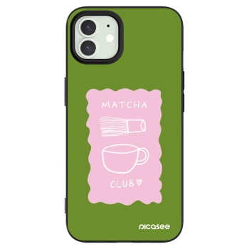 Picasee silikonski črni ovitek za Apple iPhone 12 Pro - Matcha club