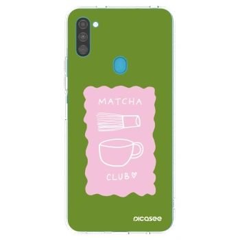 Picasee silikonski prozorni ovitek za Samsung Galaxy M11 - Matcha club