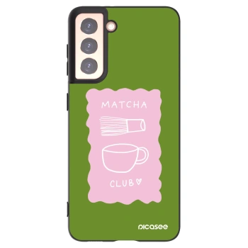 Picasee silikonski črni ovitek za Samsung Galaxy S21 5G G991B - Matcha club