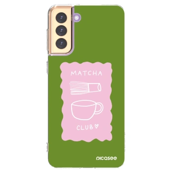 Picasee silikonski prozorni ovitek za Samsung Galaxy S21+ 5G G996F - Matcha club