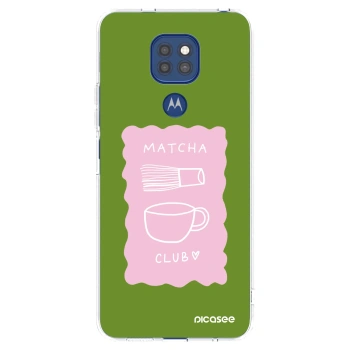 Picasee silikonski prozorni ovitek za Motorola Moto G9 Play - Matcha club