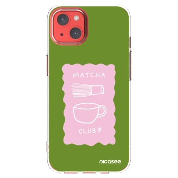 Picasee silikonski prozorni ovitek za Apple iPhone 13 - Matcha club