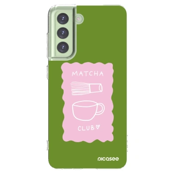 Picasee silikonski prozorni ovitek za Samsung Galaxy S21 FE 5G - Matcha club