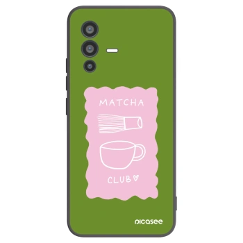 Picasee silikonski črni ovitek za Vivo V23 5G - Matcha club