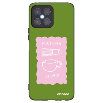 Picasee silikonski črni ovitek za Honor X8 4G - Matcha club
