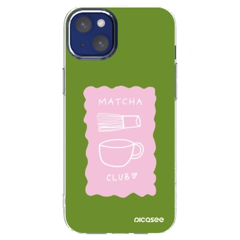 Picasee silikonski prozorni ovitek za Apple iPhone 14 Plus - Matcha club