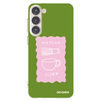 Picasee silikonski prozorni ovitek za Samsung Galaxy S23+ 5G - Matcha club