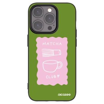 Picasee silikonski črni ovitek za Apple iPhone 15 Pro - Matcha club