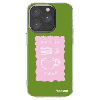 Picasee silikonski prozorni ovitek za Apple iPhone 15 Pro - Matcha club