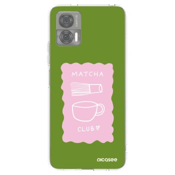 Picasee silikonski prozorni ovitek za Motorola Edge 30 Neo - Matcha club