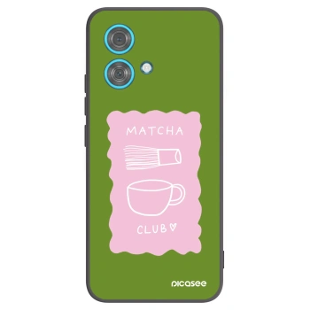 Picasee silikonski črni ovitek za Motorola Edge 40 Neo - Matcha club