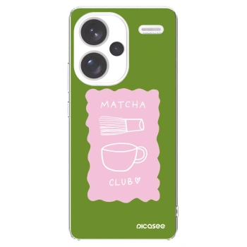 Picasee silikonski prozorni ovitek za Xiaomi Redmi Note 13 Pro+ 5G - Matcha club