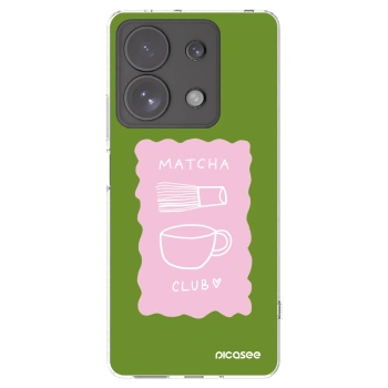 Picasee silikonski prozorni ovitek za Xiaomi Redmi Note 13 Pro 4G - Matcha club