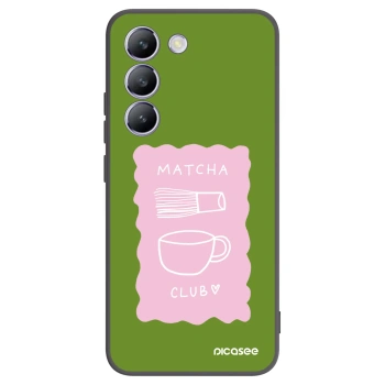 Picasee silikonski črni ovitek za Vivo V40 SE 5G - Matcha club