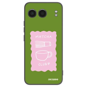 Picasee silikonski črni ovitek za OnePlus Nord 4 - Matcha club