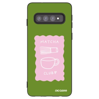 Picasee silikonski črni ovitek za Samsung Galaxy S10 G973 - Matcha club