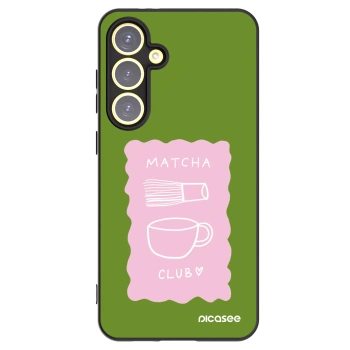 Picasee silikonski črni ovitek za Samsung Galaxy S24 FE S721B - Matcha club