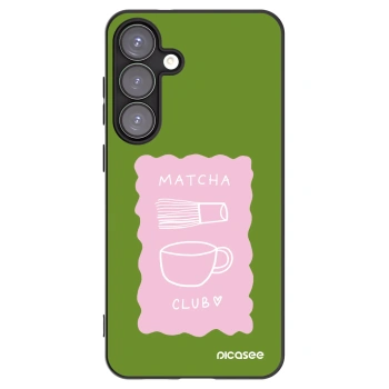 Picasee silikonski črni ovitek za Samsung Galaxy S25+ 5G - Matcha club