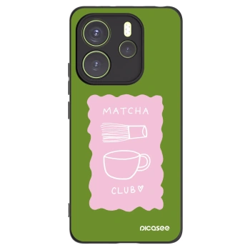 Picasee silikonski črni ovitek za Xiaomi Redmi Note 14 4G - Matcha club