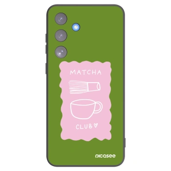 Picasee silikonski črni ovitek za Samsung Galaxy S25 FE 5G - Matcha club