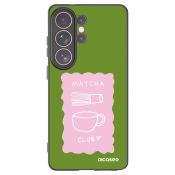 Picasee silikonski črni ovitek za Samsung Galaxy S26 Ultra - Matcha club