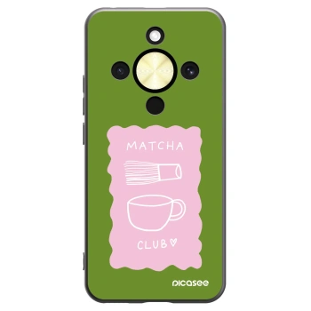 Picasee silikonski črni ovitek za Honor Magic8 Lite 5G - Matcha club