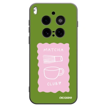 Picasee silikonski črni ovitek za Vivo X300 Pro - Matcha club